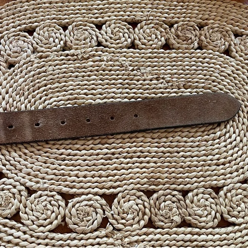 American Eagle Outfitters Men's Brown Leather Belt Size 39”